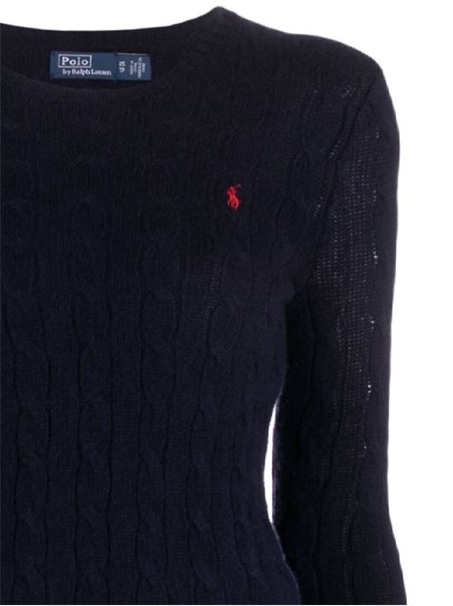 Prussian blue wool-cashmere knit Polo Ralph Lauren | 211910421003